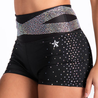 *CA2011651 Iconic Crystal Couture Compression Shorts-e 1