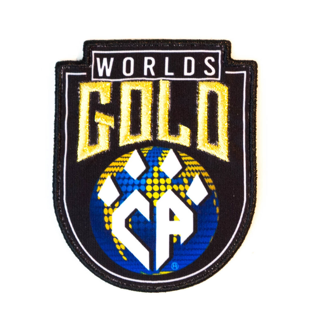 CA Patch Worlds Gold PreOrder Cheer Athletics Pro Shop