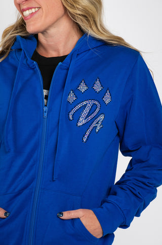 DA Blue Zip Hoodie