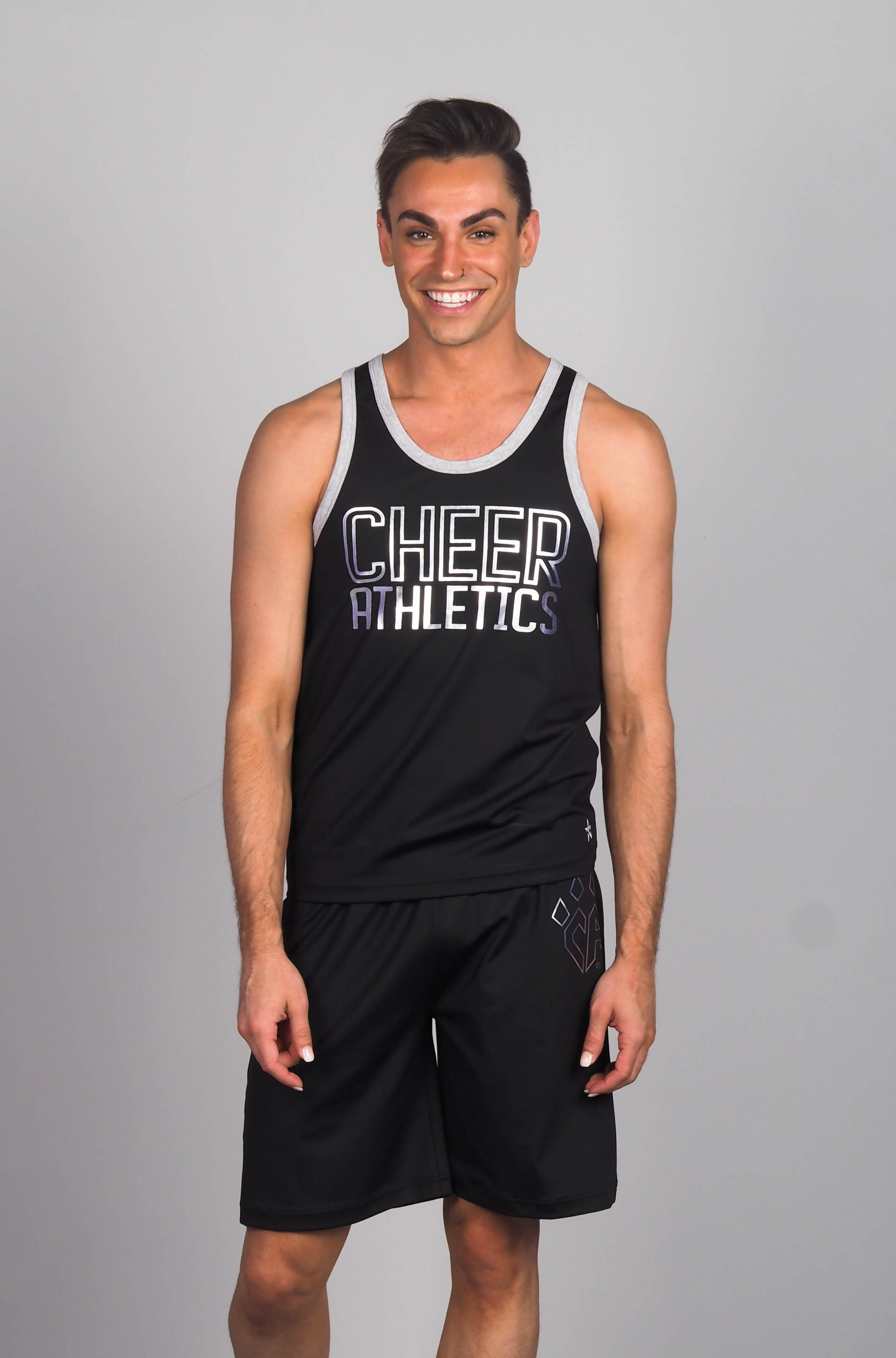 Rebel Athletics Cheer Athletics Concrete Catwalk Practice Wear Tank &  Shorts Set Gray - $60 - From Belle