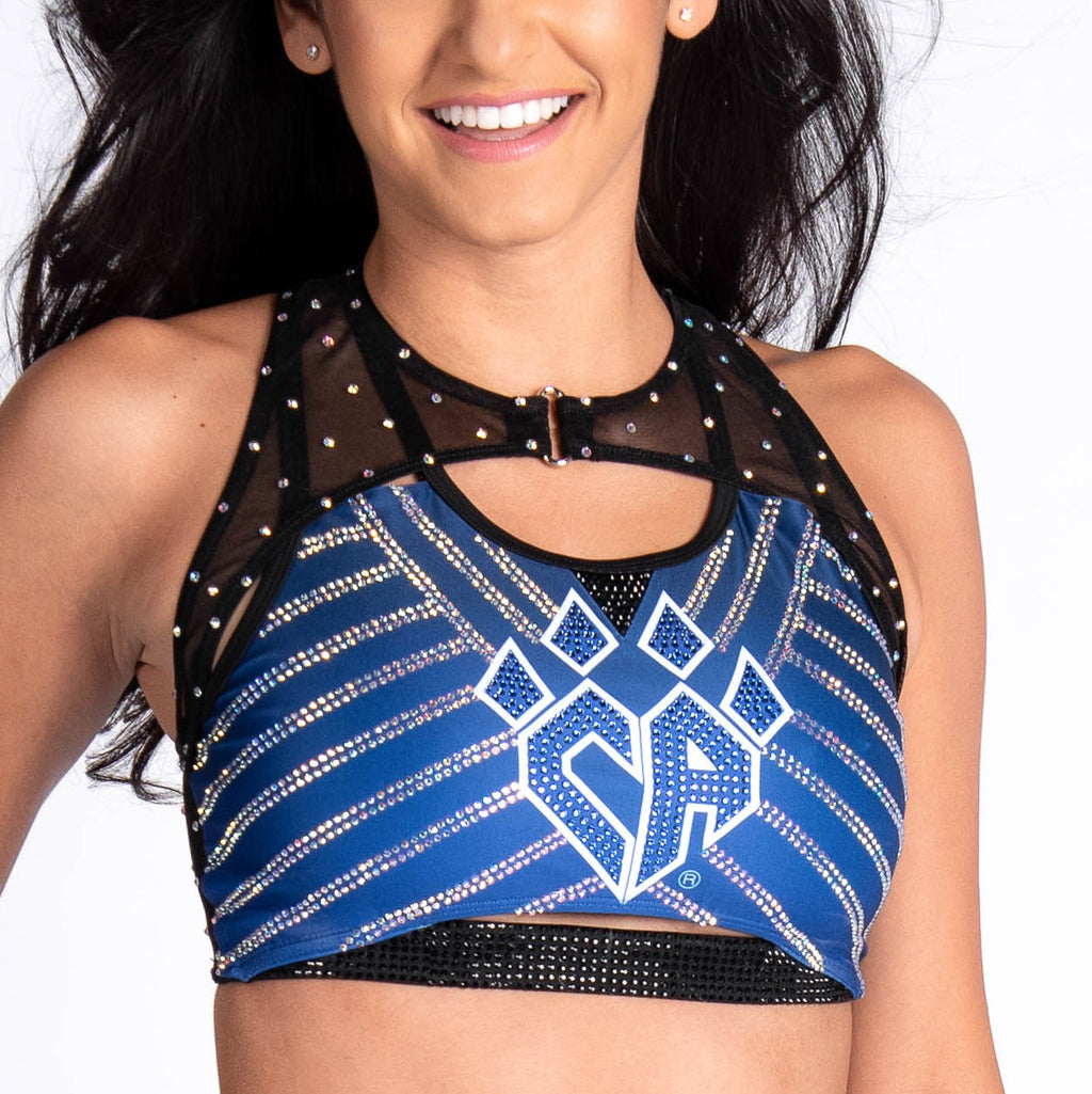 Full Out Crystal Couture Sports Bra - Special Order – Cheer Athletics ...